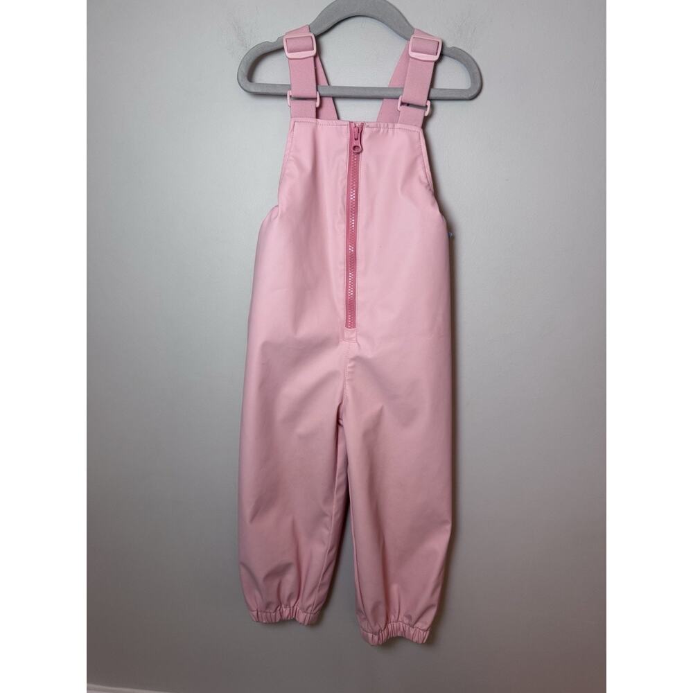Rise Little Earthling Light Pink Snow/rain Bibs Pants Sz 2-3
